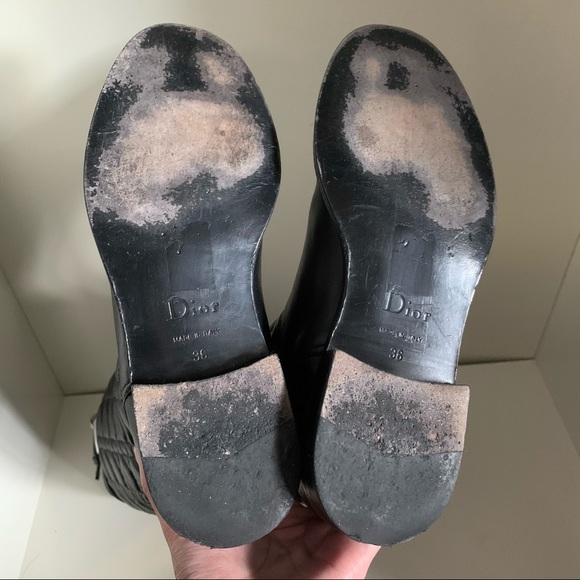 Dior cannage quilted nappa leather boots - Picture 12 of 16